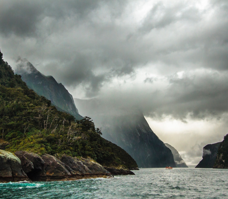 Fiordland and the Waterfall