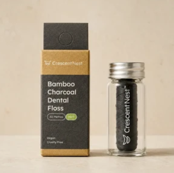 Bonus: Charcoal Dental Floss from Crescent Nest